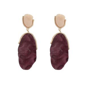 Stone drop earrings M441